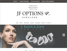 Tablet Screenshot of jfoptionsjewelers.com